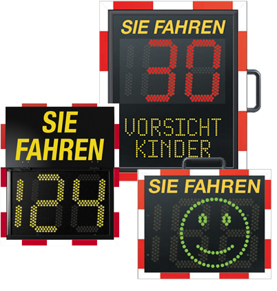 Geschwindigkeitsanzeigen & Geschwindigkeitsdisplays - via traffic